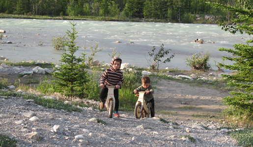 Balance Bikes in Jasper National Park